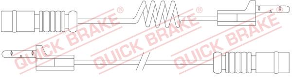 QUICK BRAKE Hoiatuskontakt, piduriklotsi kulumine WS 0176 A